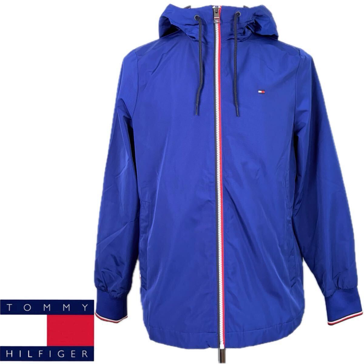 新品TOMMYHILFIGERトミーヒルフィガー フード付耐水ジャケット ジップアップブルゾン マウンテンパーカー ナイロンジャケット ユニセックス拍卖