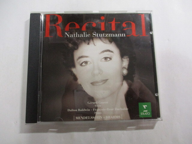 CD Recital Nathalie Stutzmann (Erato) ナタリー・シュトゥッツマン / Felix Mendelssohn-Bartholdy / Johannes Brahms 拍卖