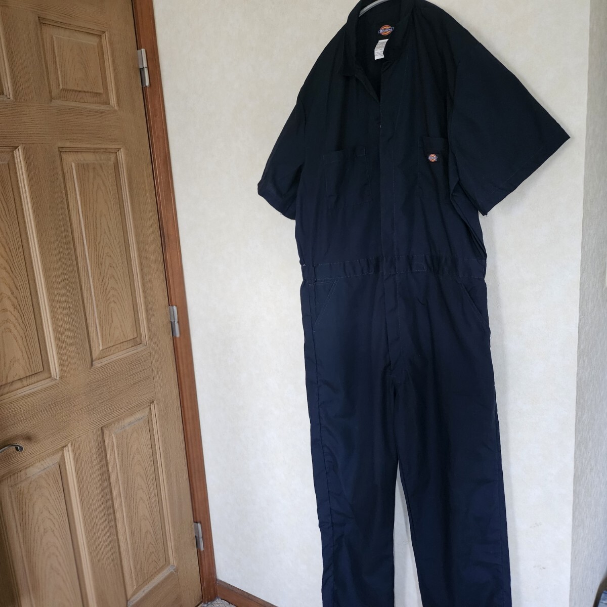 Dickies ツナギ ワーク つなぎ 作業着 XL ディッキーズ オールインワン ネイビー 半袖拍卖