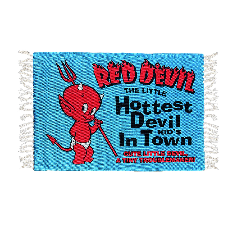 【アメリカン コットンマット 】Red Devil / フロアマット キッチンマット アメリカン雑貨拍卖