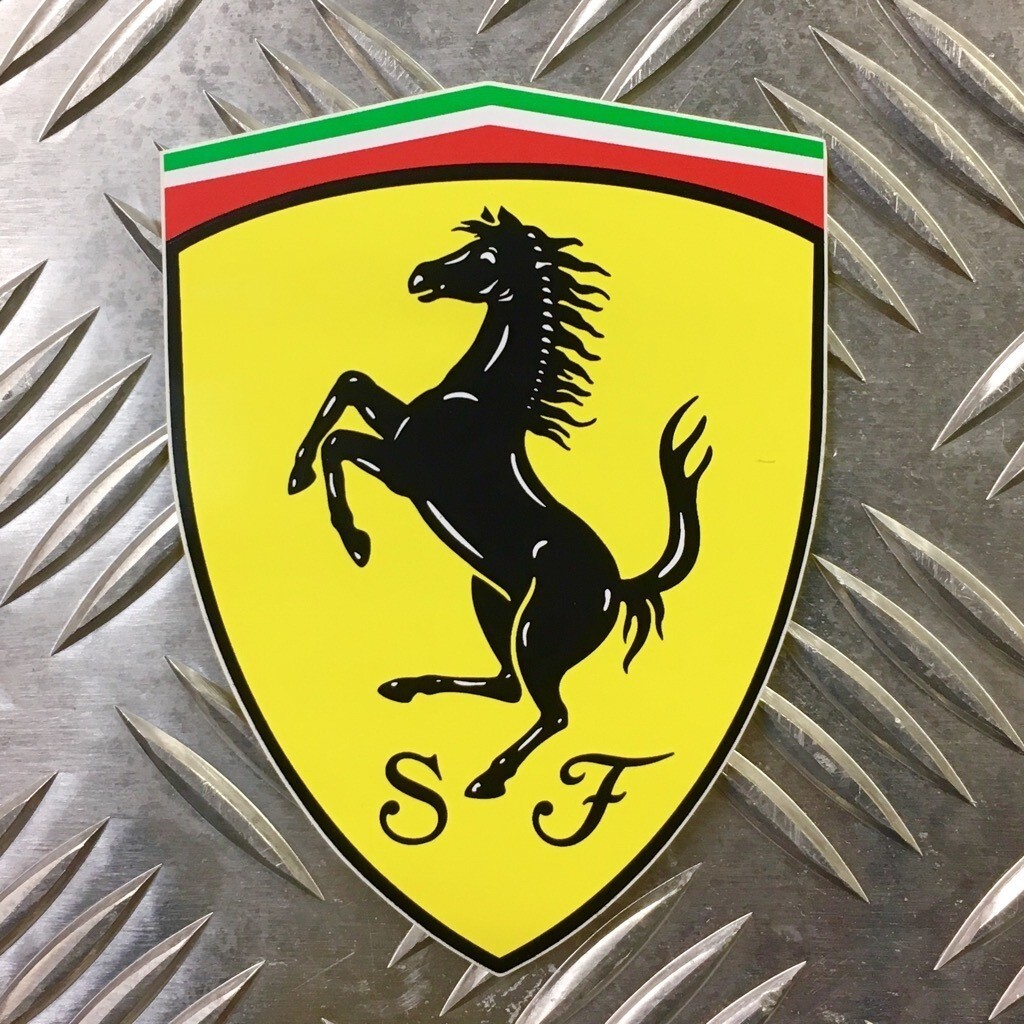 フェラーリ Ferrari オフィシャル ステッカー / 正規品 シールド M 盾 アメリカン雑貨拍卖