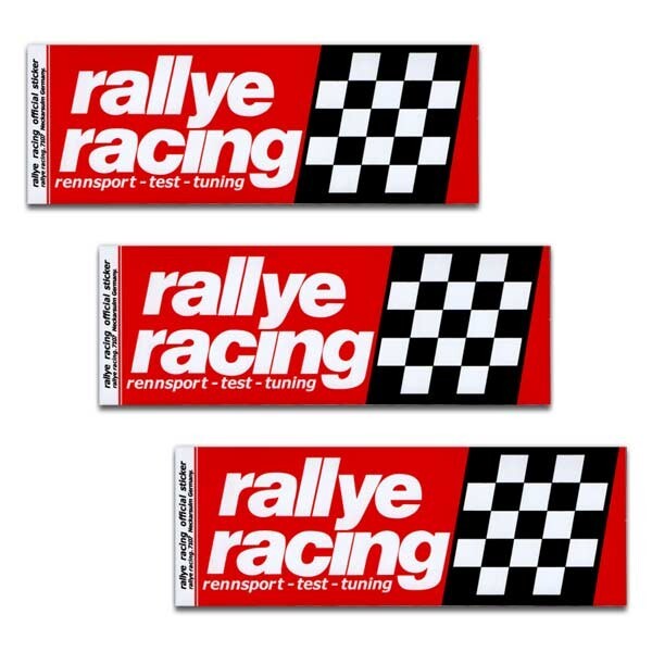 rallye racing ラリーレーシング ステッカー 3枚セット ラリー レーシング アメリカン雑貨 アメ雑拍卖