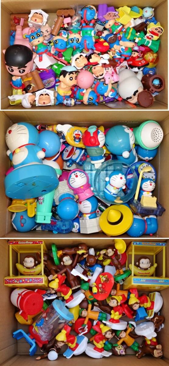 ◇◆クレヨンしんちゃん・ドラえもん・おさるのジョージ のソフビ・おもちゃ・フィギュア大量まとめ売り!◆◇拍卖