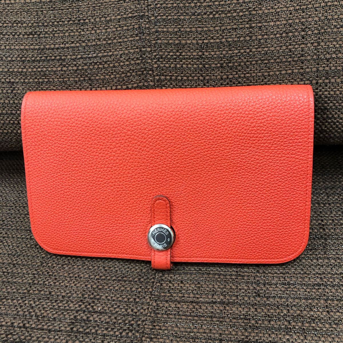 ②【美品】 HERMES エルメス ドゴンGM レザー二つ折り 長財布 拍卖