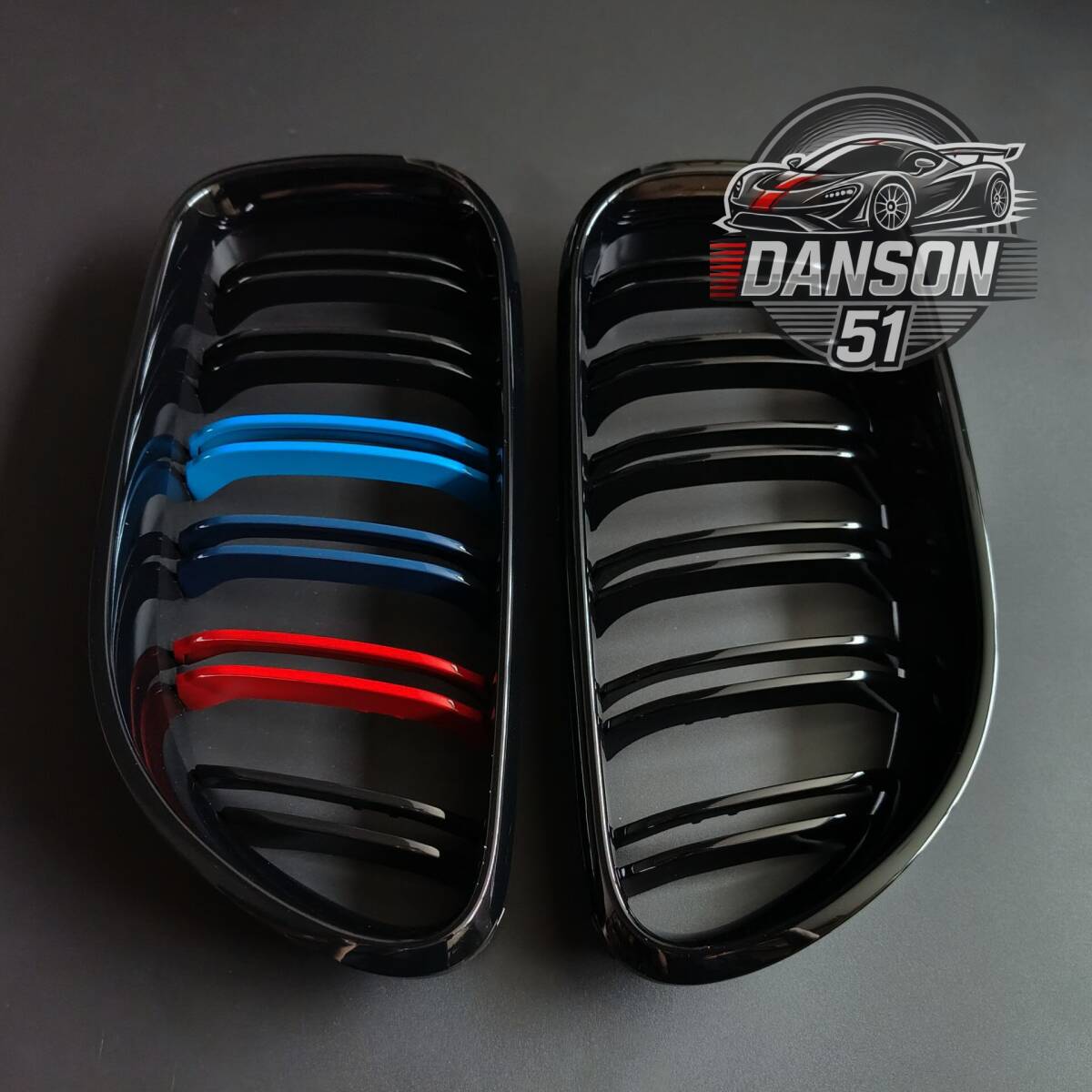 送料無料 ABS製 ピアノブラック BMW F06 F12 F13 M6 フロントグリル 左右セット BMW3色拍卖