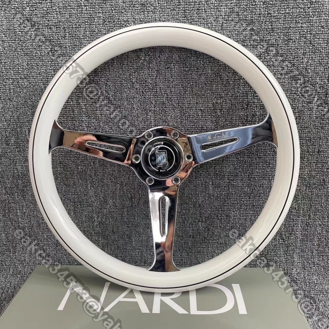 NARDI ステアリング 車ハンドル 競技用 改装ハンドル スポーツステアリングホイール 14インチ ★036拍卖