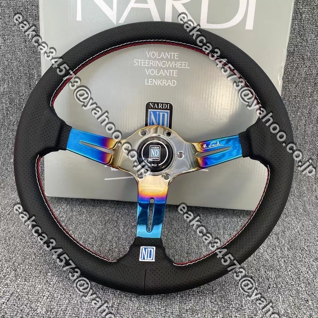 NARDI ステアリング 車ハンドル 競技用 ステアリングホイール 汎用 14インチ 350mm ★016拍卖