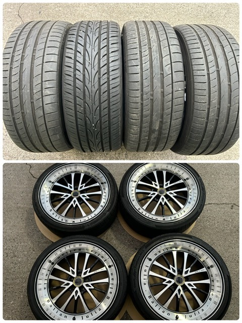【今だけ送料無料】M'z SPEED Julia Balian ジュリア バリアン 114.3 8.5J ET35 21インチ 中古タイヤホイール4本セット アルファード(F)拍卖