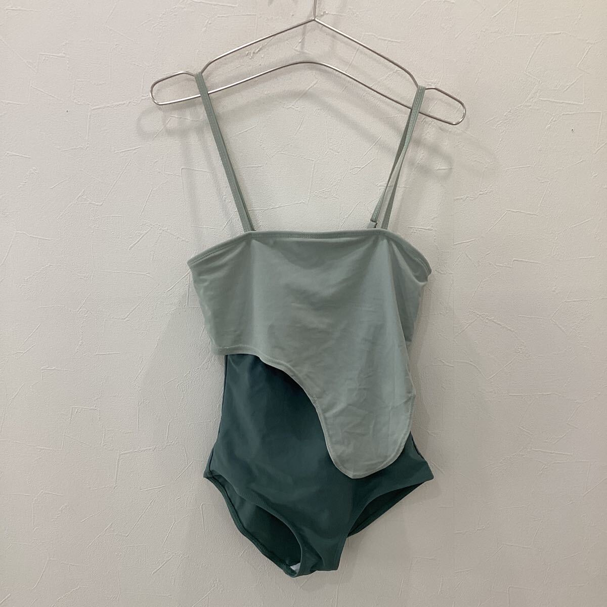 MZ24 スイムウェア 水着 グリーン クリーニング済み レディース M拍卖
