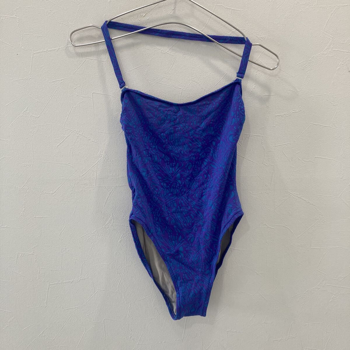 MZ139 スイムウェア 水着 レトロ ブルー クリーニング済み レディース XXS拍卖