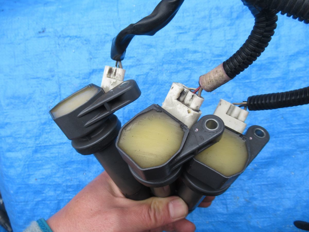 EFVE純正 ムーヴ L150S ダイレクトコイル イグニッションコイル 3本 ★ マックス L950S ネイキッド L750S ミラジーノ L700S 送料600円拍卖