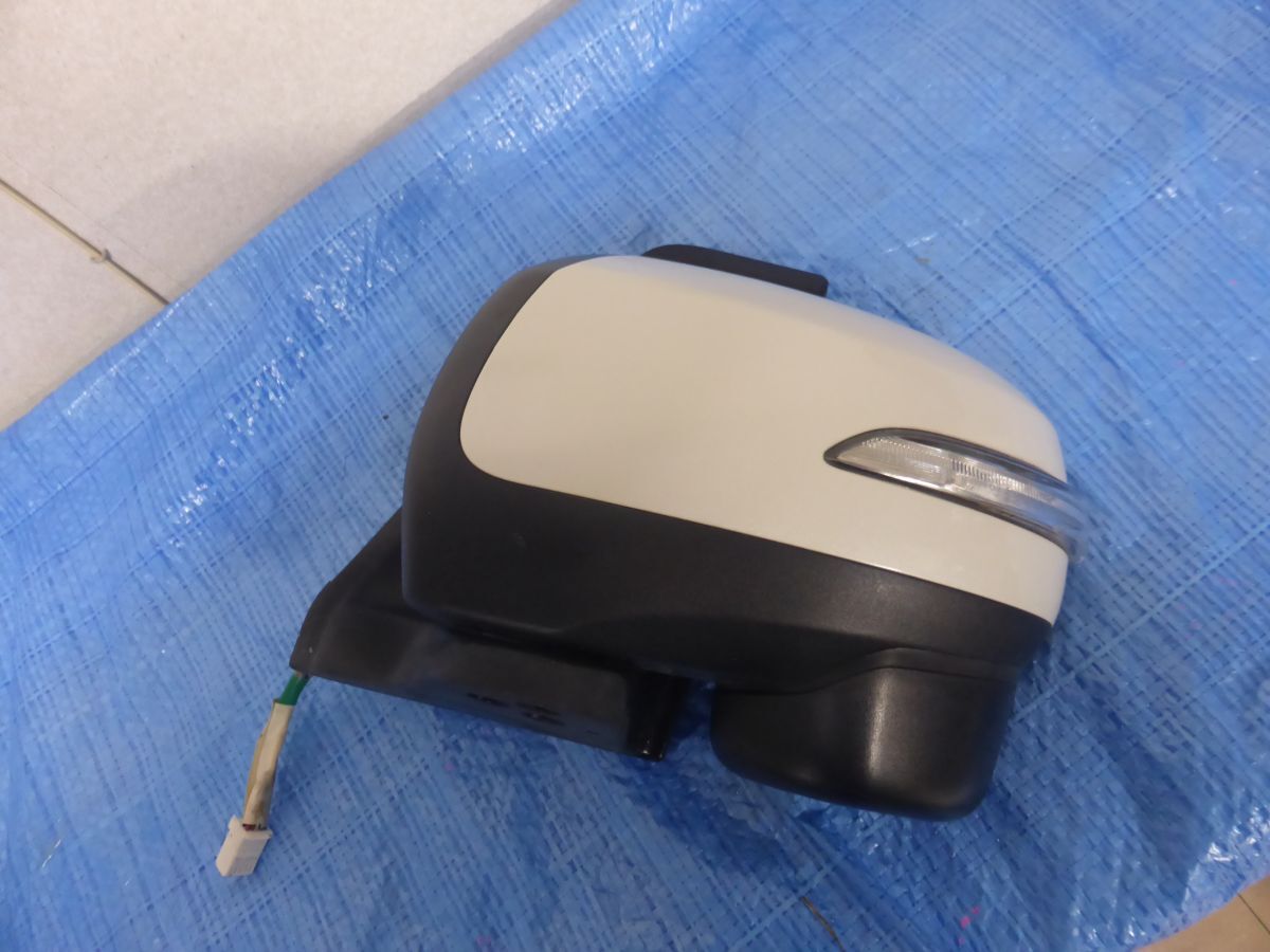 JM 1-1 タント カスタム LA600S 左 ドアミラー パール サイドミラー ★ 9ピン ウィンカー付拍卖