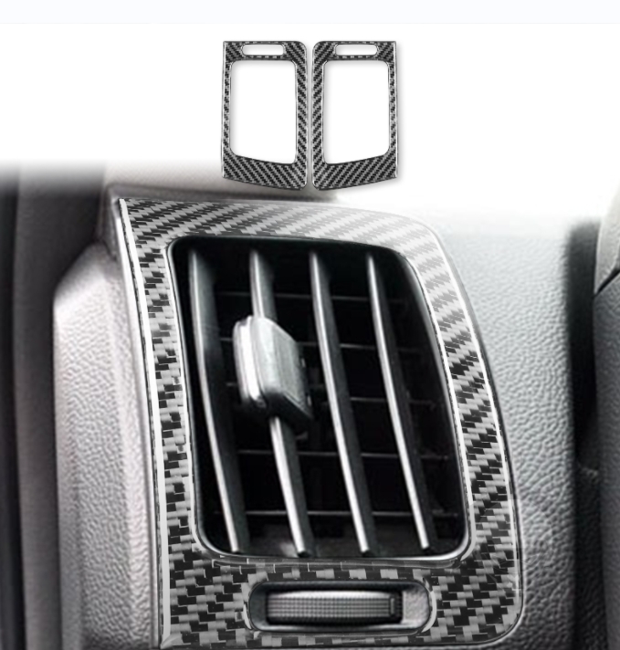 インフィニティG35 G37 G25 Q60 内装インテリアステッカー サイド エアコン 吹き出し口 カバー カーボン柄 2個拍卖