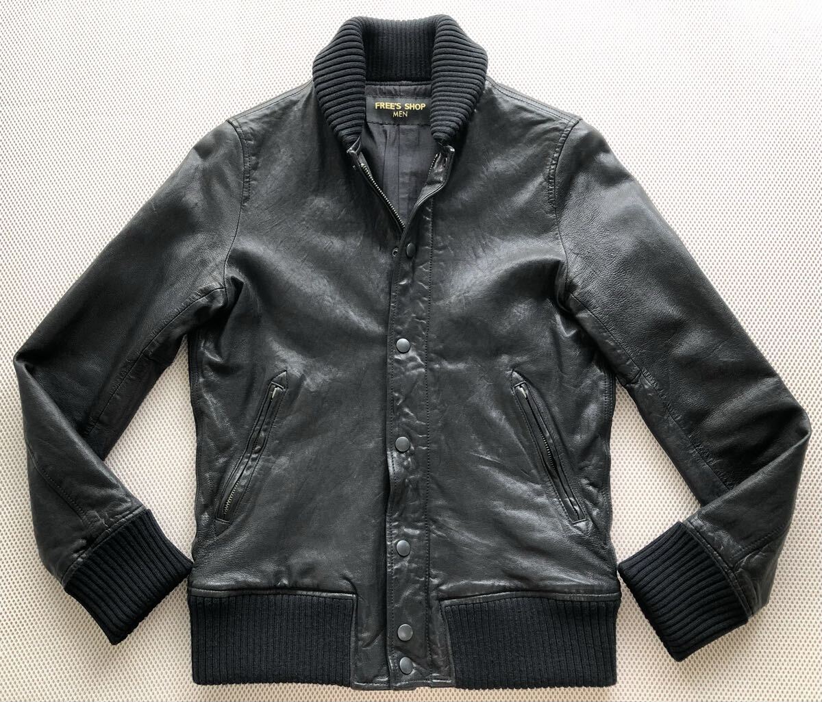 FREE'S SHOP MEN やぎ革 革ジャン レザージャケット拍卖