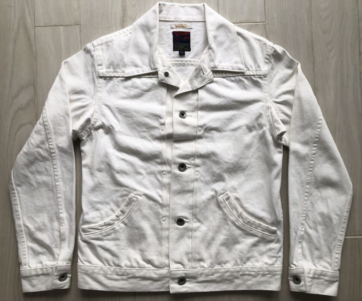 ブルーナボイン サイズ00 デニムジャケット ジージャン ホワイト 白色拍卖