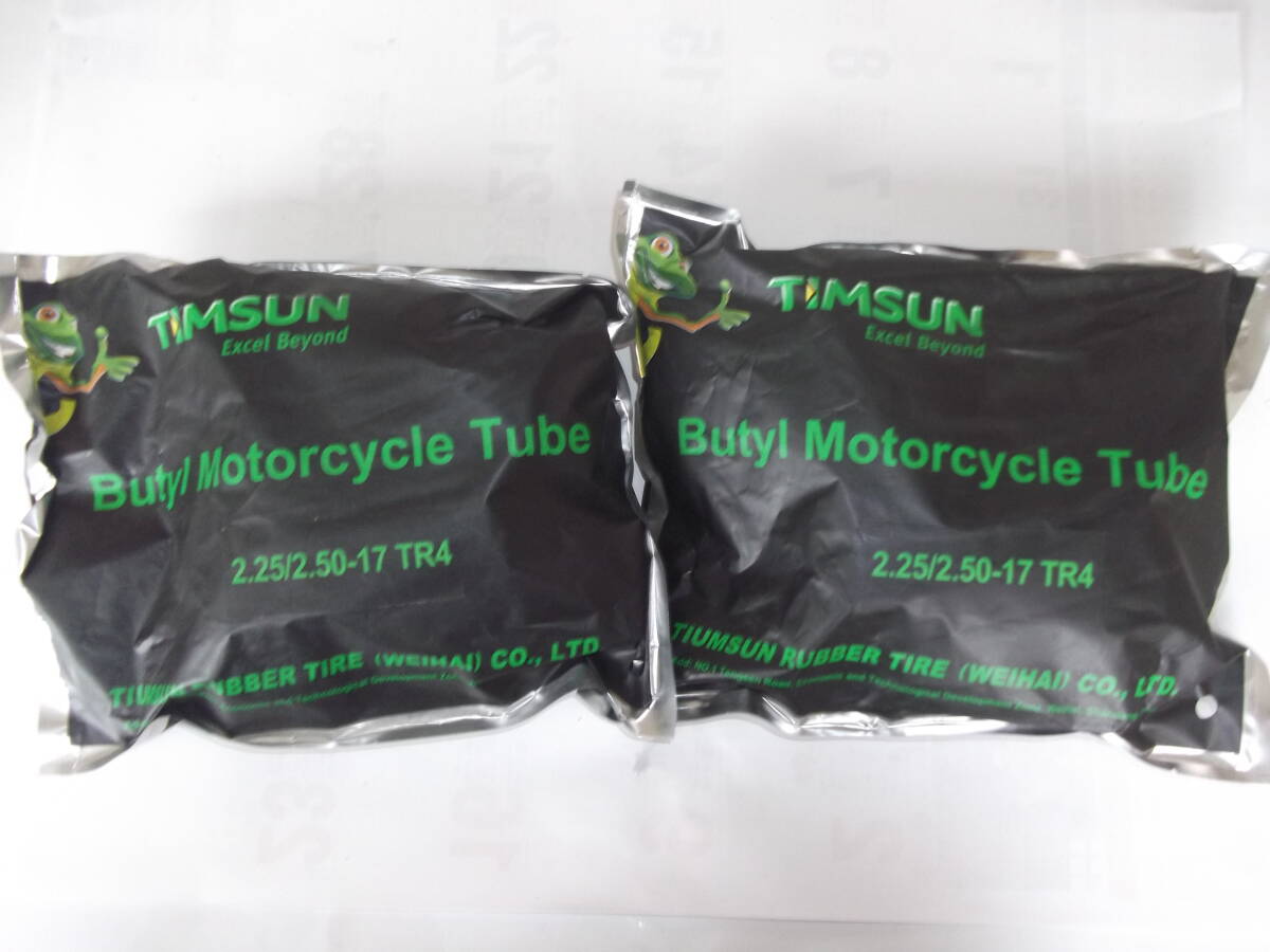チューブ225/250-17 TR4 カブ50等 新品未使用 2本セット拍卖