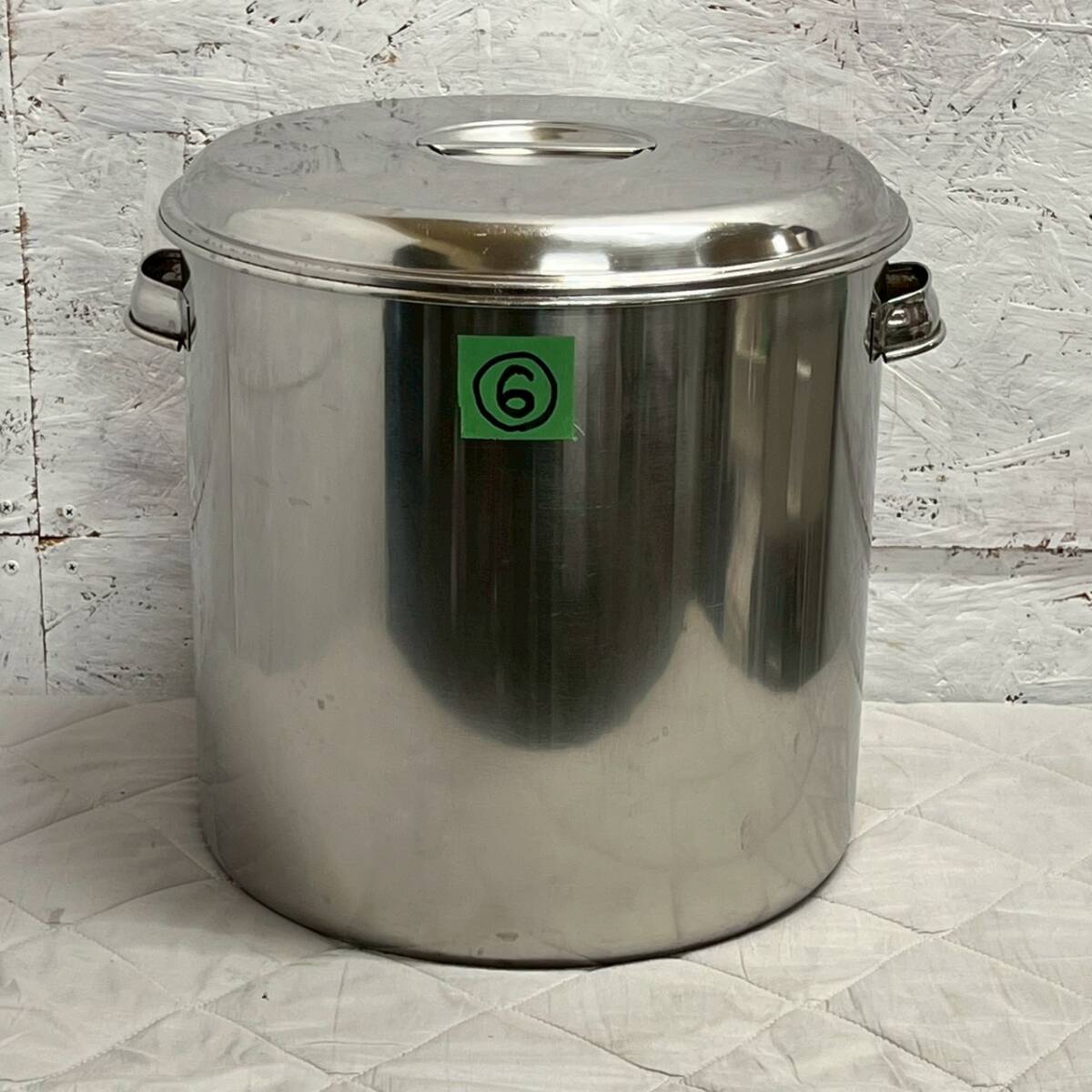 業務用 ステンレス製 寸胴鍋 両手鍋 厨房 厨房機器 店舗 店舗用品 調理器具 キッチン用品 ステンレス鍋 調理鍋 ⑥ A0641拍卖