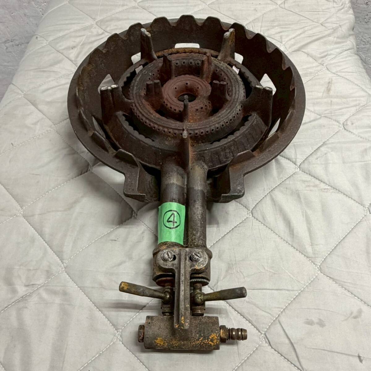 鋳物コンロ LPガス 厨房 厨房機器 店舗 店舗用品 五徳 業務用 ガスコンロ 調理器具 飲食店 ④ A0689拍卖