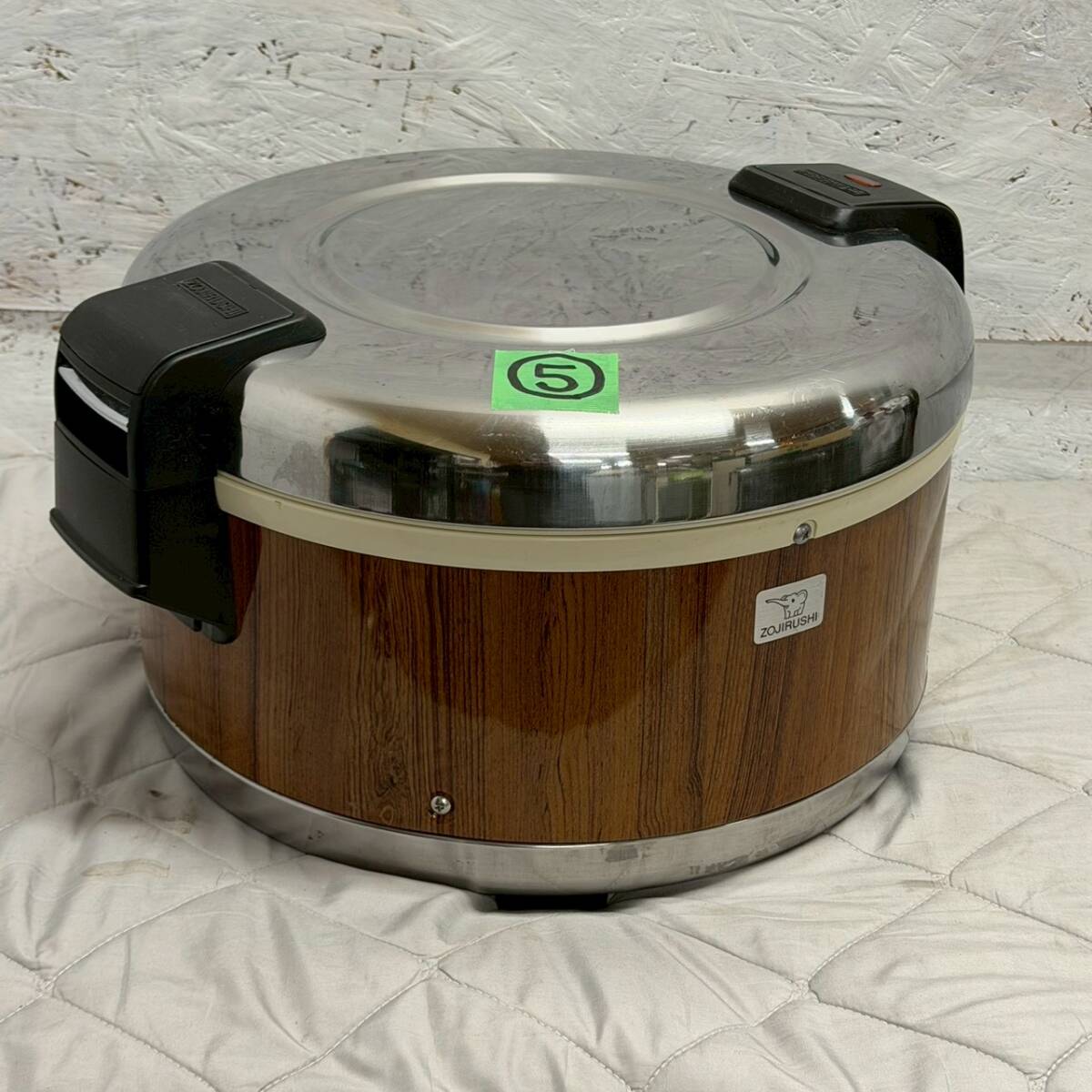 【ZOJIRUSHI】 象印 電子ジャー THA-400 100V 4.0L 木目カラー 業務用 保温ジャー 動作確認済み ⑤ A0735YG拍卖