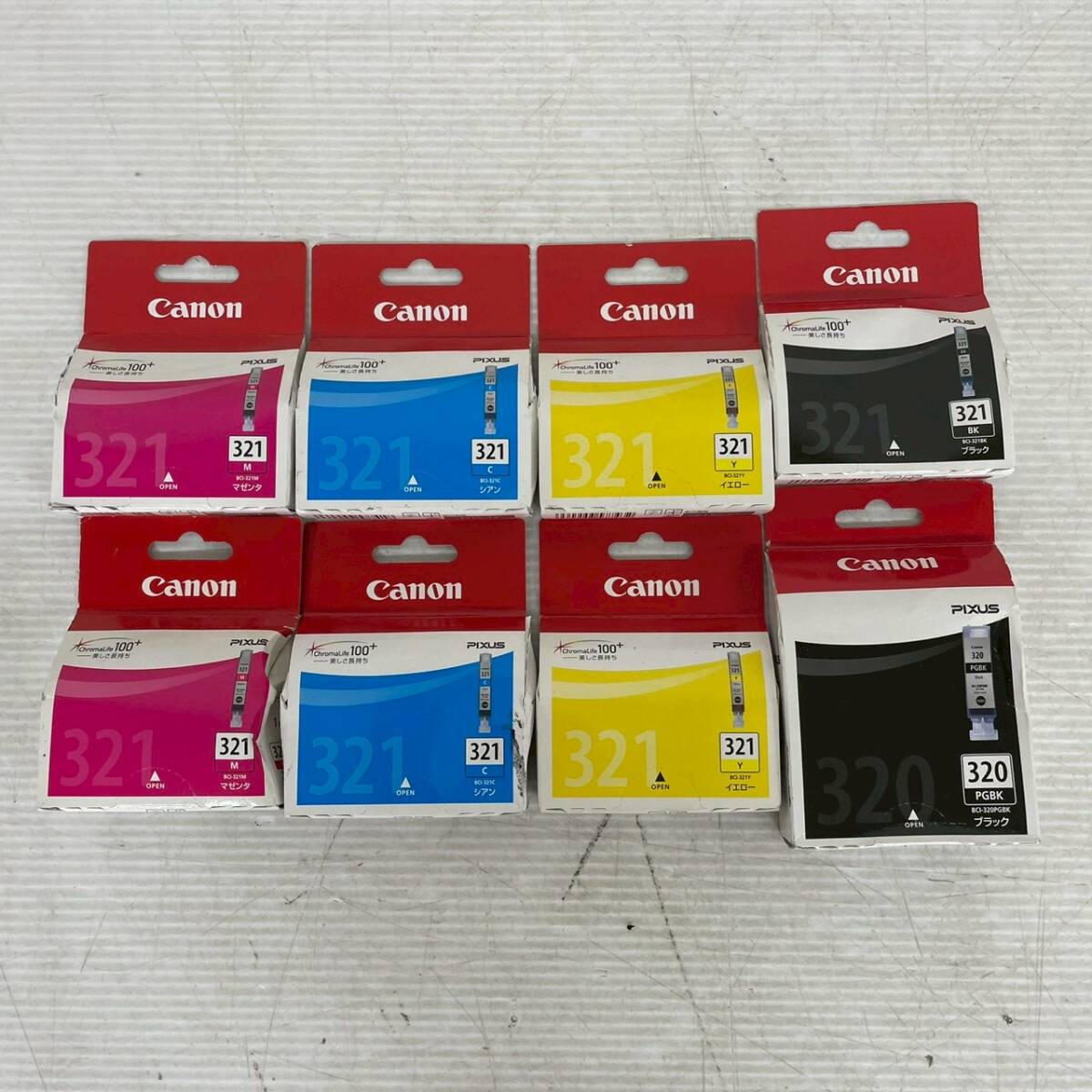 【新品未使用】キャノン PIXUS トナー まとめ売り 321 おまけ付 純正品 プリンターインク 4色 正規品 期限切れ インクタンク Y2350Y拍卖