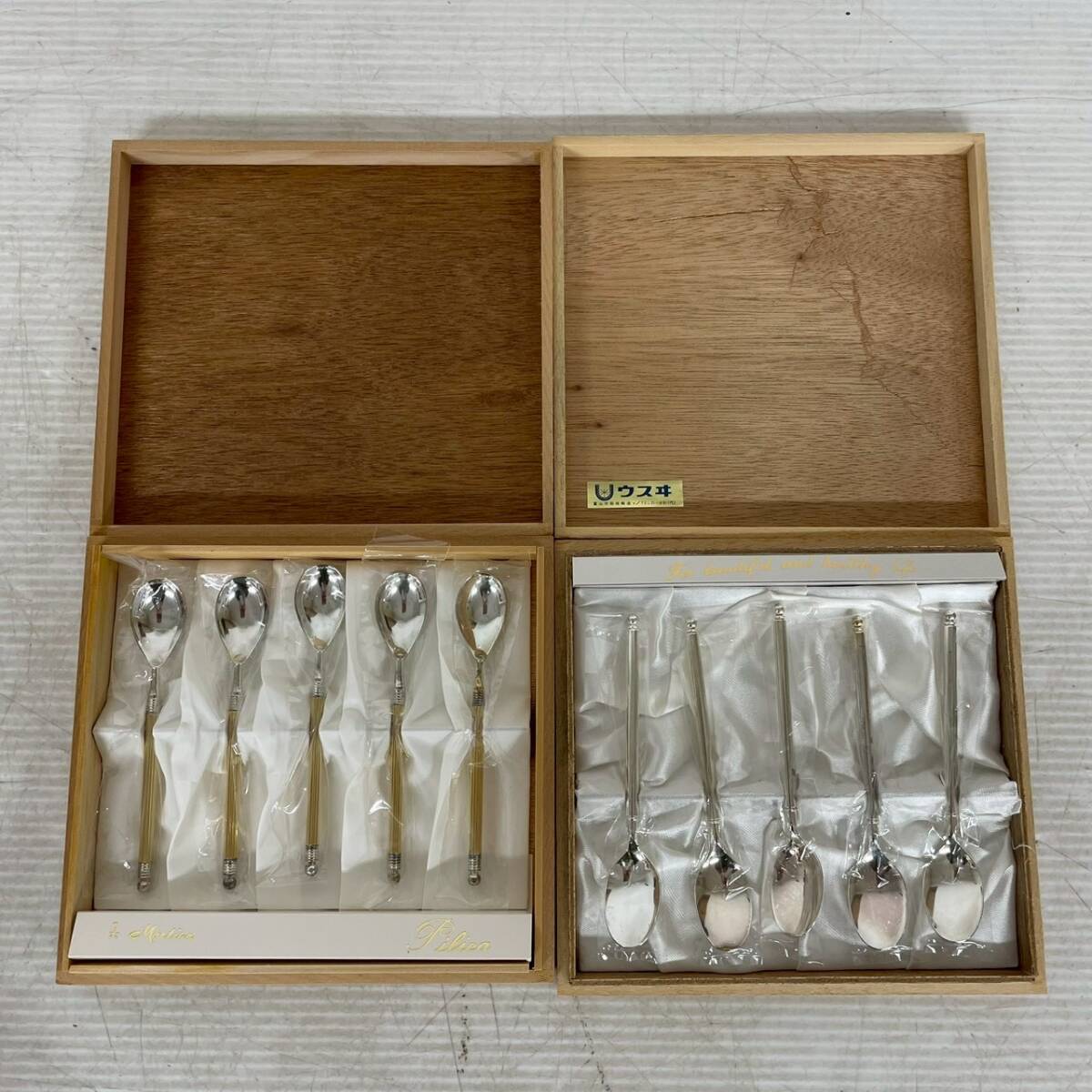 スプーン セット カトラリー ティースプーン 10本 セット 木箱付き A0765YG拍卖