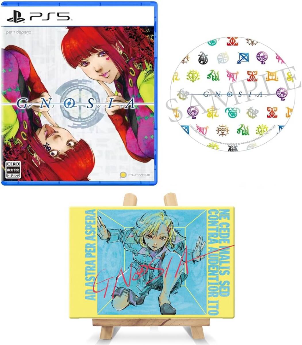 【PS5】 グノーシア Amazon.co.jp限定 キャラファインボード(P3サイズ)、缶ミラー 同梱 セット 未開封新品拍卖