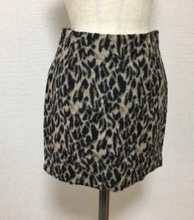 美品★DOU DOU ミニスカート M ヒョウ柄拍卖