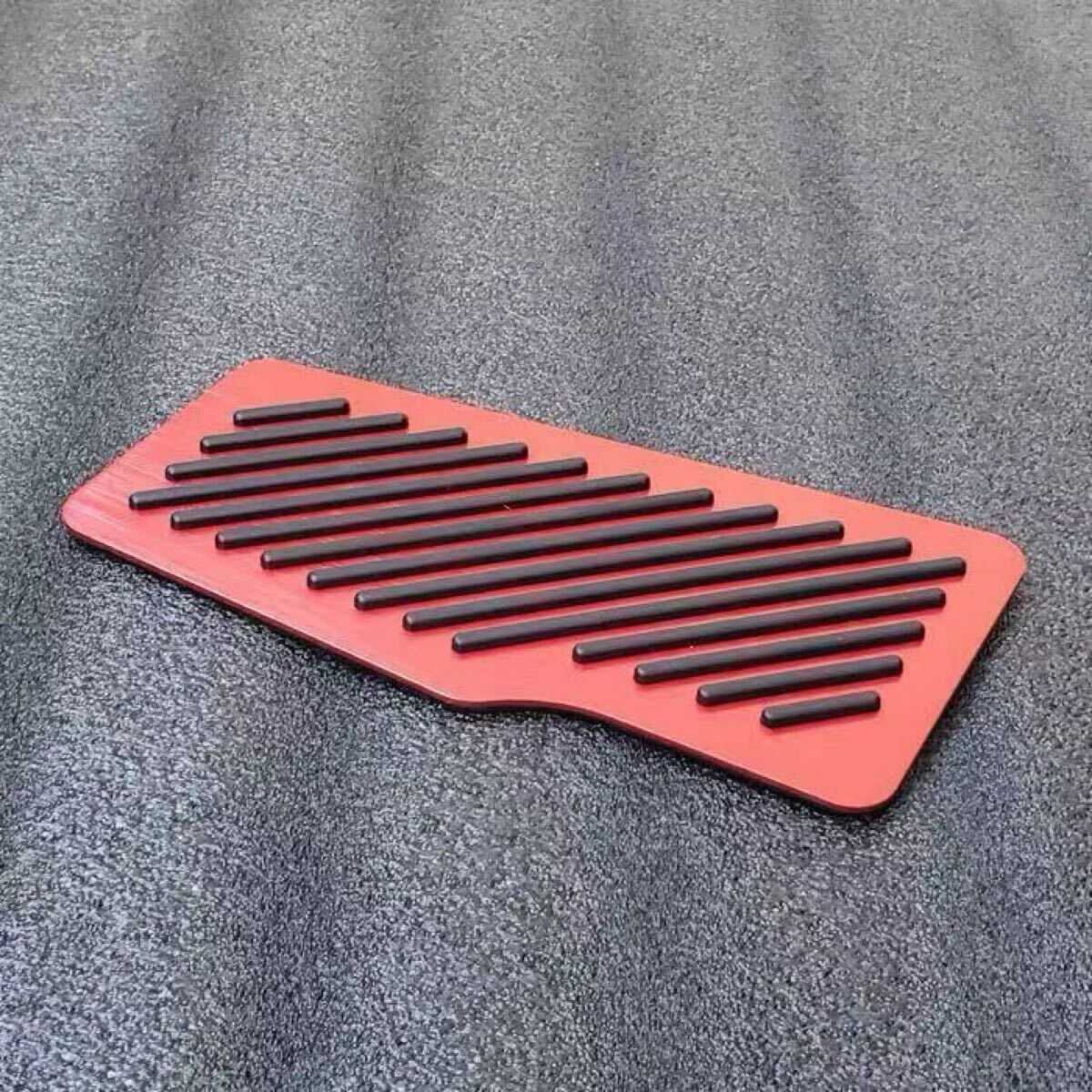 新品 車用 アルミペダルカバー  汎用フットレストペダル TOYOTA HONDA SUBARU レッド拍卖