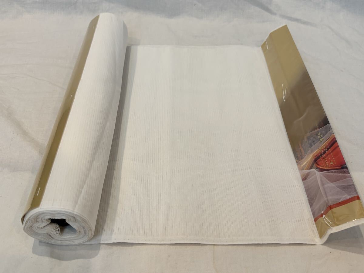 反物 白布 着物 布地 生地 古布 リメイク 昭和レトロ きもの 和服 和装 白 ポリエステル 麻拍卖