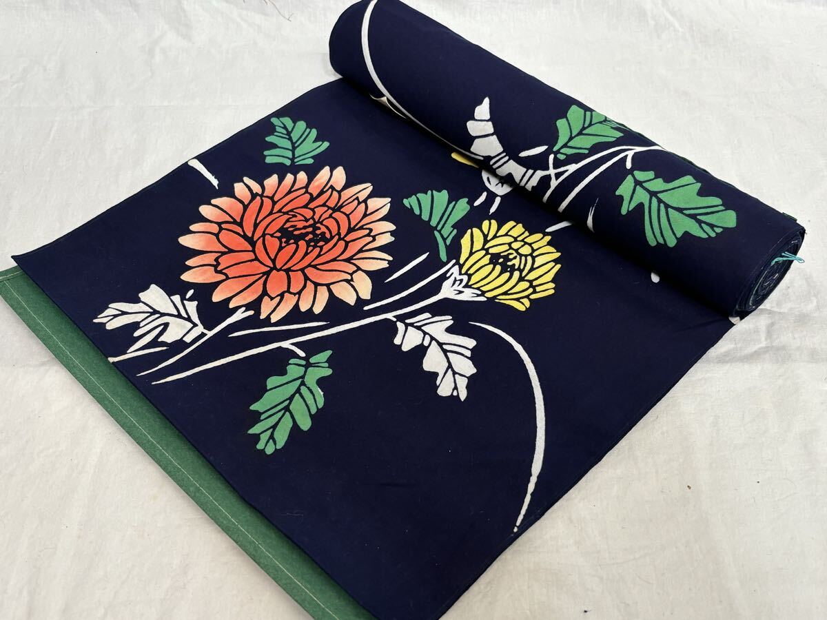 反物 浴衣 綿 木綿 綿100% 和服 和装 リメイク 昭和レトロ ゆかた たんもの 1本拍卖