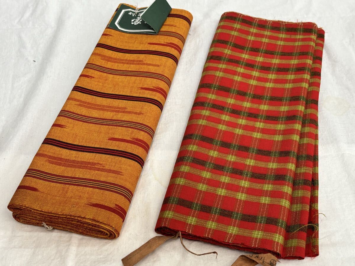 布地 生地 和服 和装 反物 着物 昭和レトロ リメイク 2枚 たんもの きもの拍卖