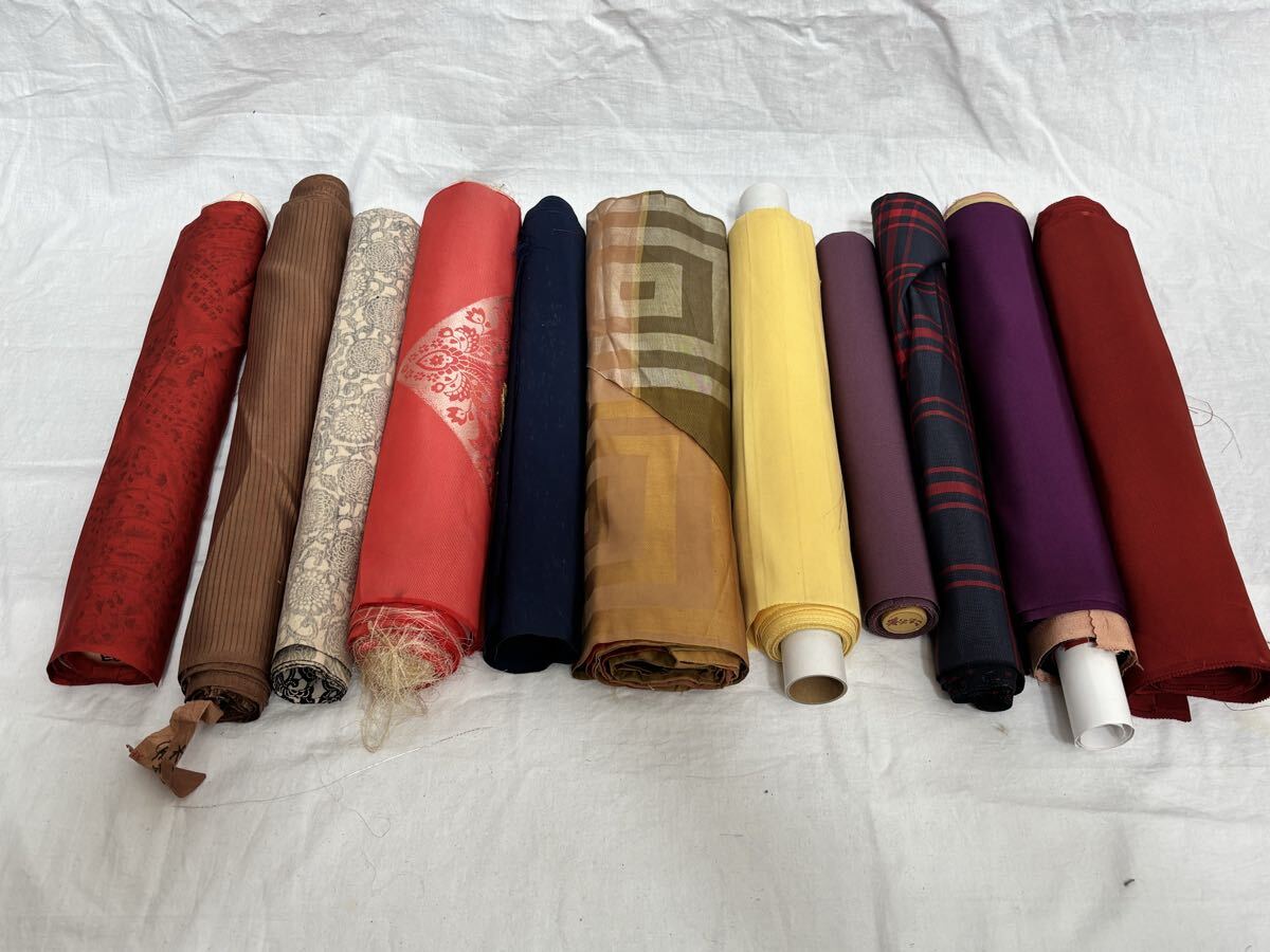 反物 ハギレ 生地 布地 和服 和装 着物 11本 たんもの きもの 昭和レトロ リメイク拍卖