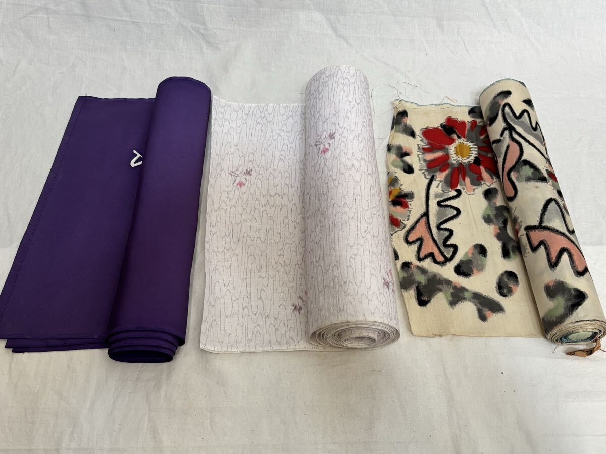 反物 3本 リメイク 着物 昭和レトロ 古布 布地 和服 和装 きもの たんもの 拍卖