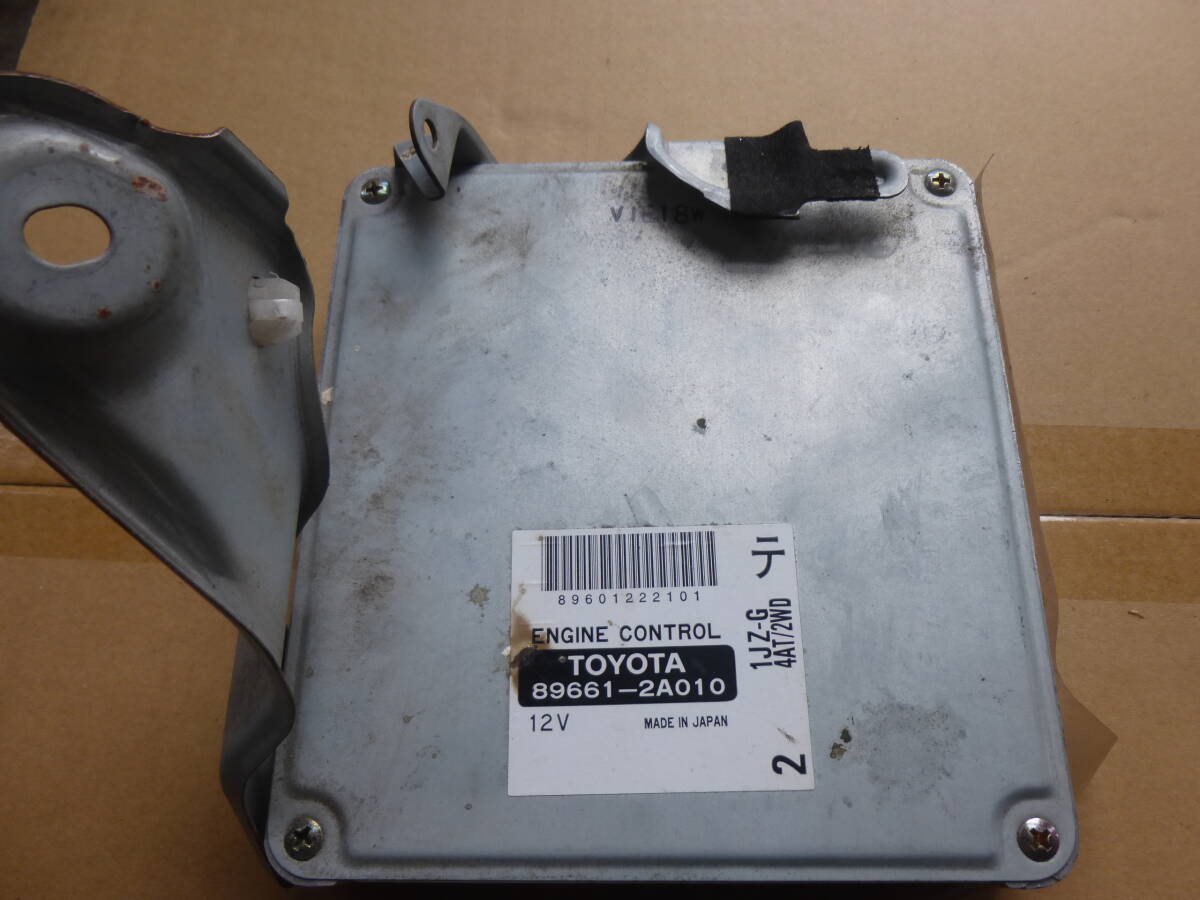トヨタ純正 JZX100クレスタ ルラーンS エンジンコンピューター 1JZ-G 4AT/2WD 89661-2A010 管:P-225拍卖