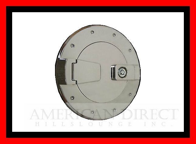 【入手困難/クローム/プレデター】ハマーH3 ビレット フューエルドア ガソリン タンク カバー サイド リア バック カギ付 防犯 H3 メッキ拍卖