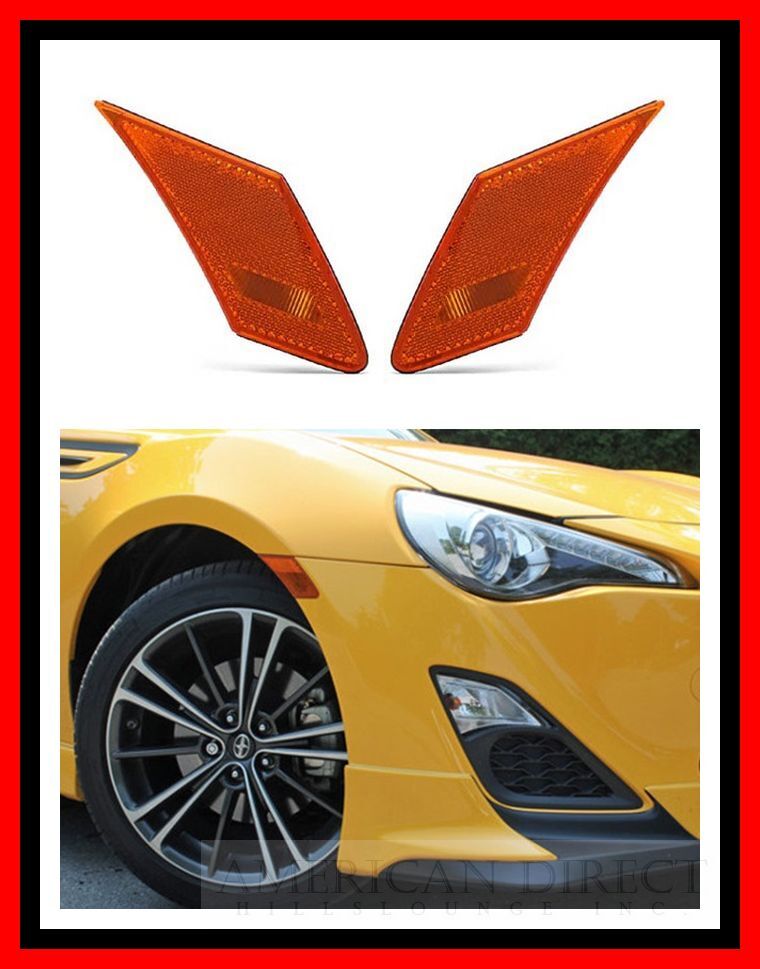 【ソケット&バルブ付き!/オレンジ/US仕様/北米仕様】USサイオン FR-S仕様 トヨタ 86 ハチロク ZN6 スバル BRZ ZC6 サイドマーカー ランプ拍卖