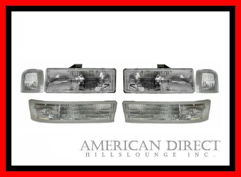 【純正タイプ/6点セット】95-05y アストロ サファリ ヘッドライト パークシグナル カプセル コーナー シボレー フロント マーカー OE 6PC拍卖