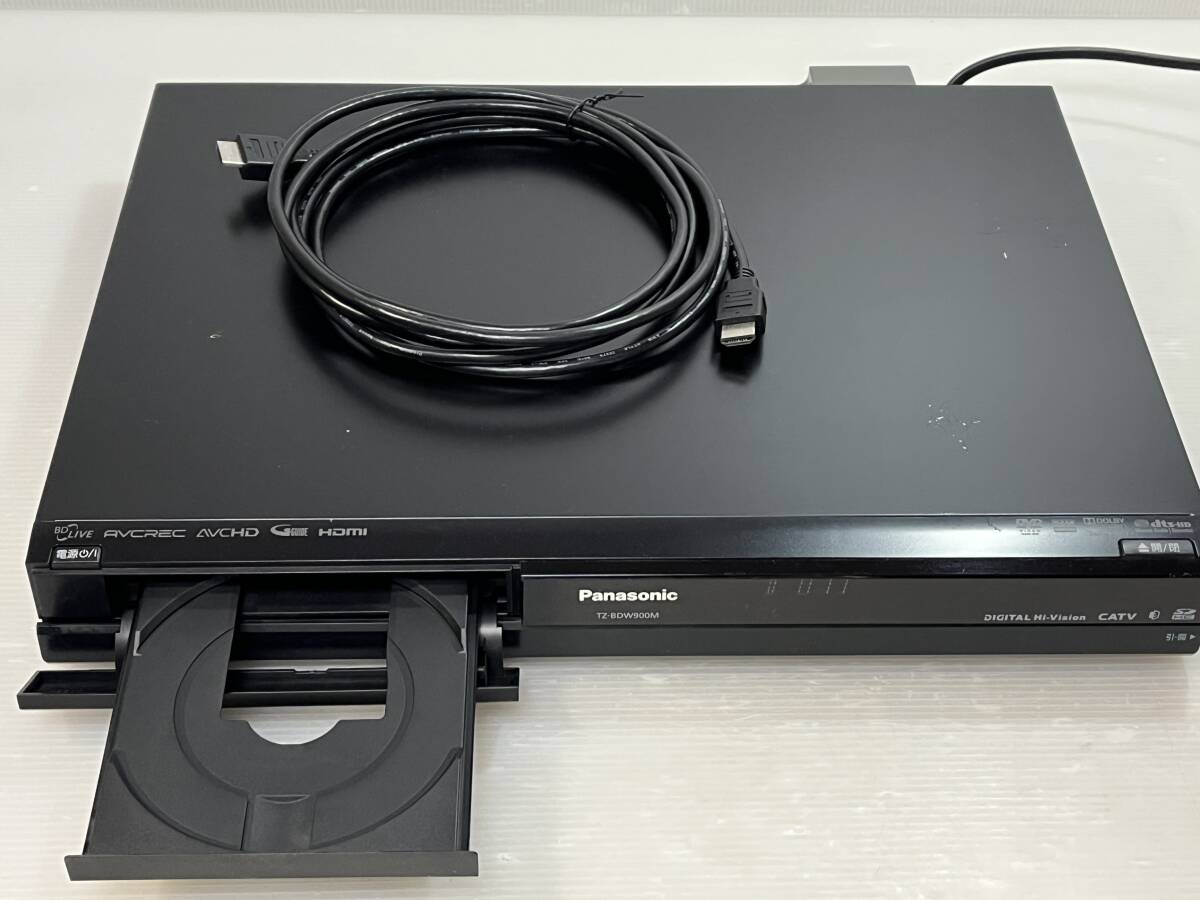 Panasonic/パナソニック ブルーレイレコーダー  TZ-BDW900M 動作品  リモコンなし/電源コード付/HDMIコード付 拍卖