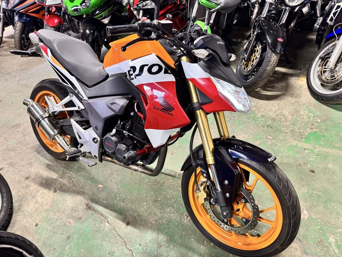 CB190R 低走行8493キロ エンジン始動動画あり!返品可能!自賠責付き!レプソル拍卖