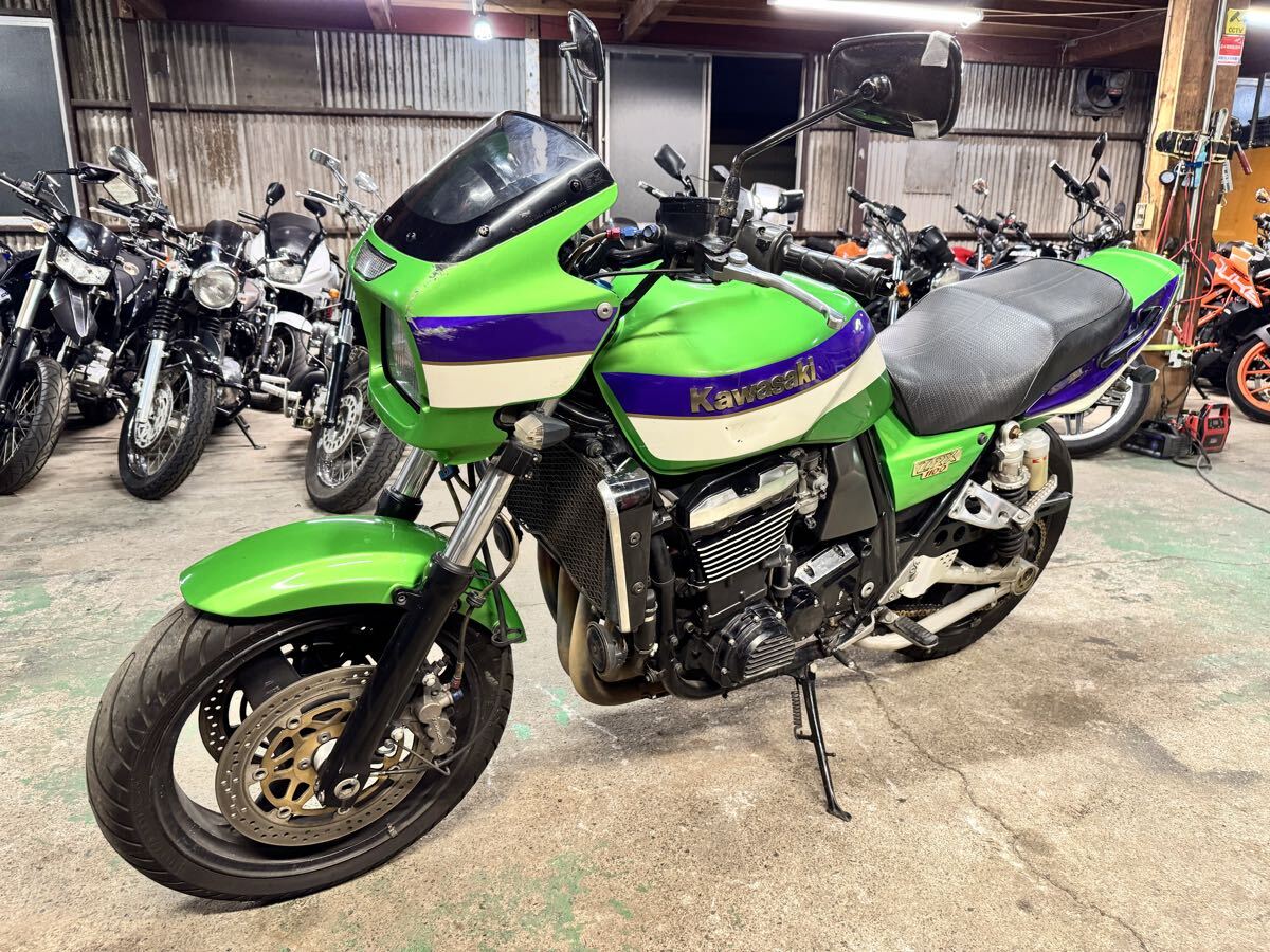 ZRX1100 走行31412マイル エンジン始動動画あり!返品可能!ZRT10A ローソンカラー拍卖