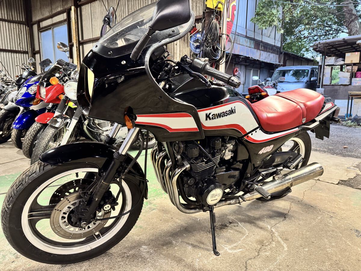 ★美車★GPZ400 走行40478キロ エンジン始動動画あり!返品可能!車検3年!ZX400C拍卖
