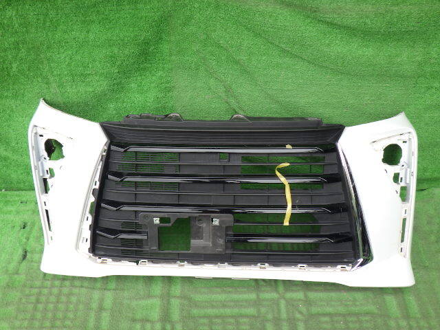 LA650S LA660S 後期 タントカスタム 純正フロントバンパー 左メッキ ガーニッシュ ロアグリル付 白 パール 52119-B2G40拍卖