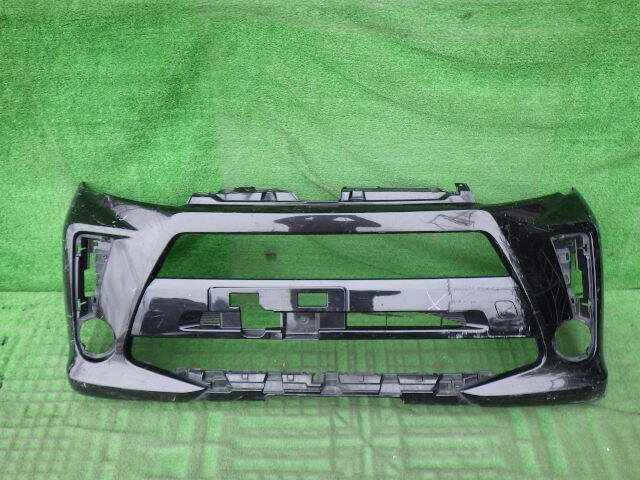 LA150S LA160S 後期 ムーヴカスタム 純正フロントバンパー おまけ センター ガーニッシュ パネル付 ムーブ 黒 52119-B2F20拍卖