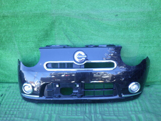 L675S L685S 中期 ミラココア X G ココアプラス 純正フロントバンパー 黒 52119-B2780 フォグ モール ガーニッシュ付き拍卖