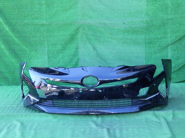 ZVW50 ZVW51 ZVW55 前期 プリウス 純正フロントバンパー 下側ロアグリル付 PRIUS 黒 52119-47700拍卖