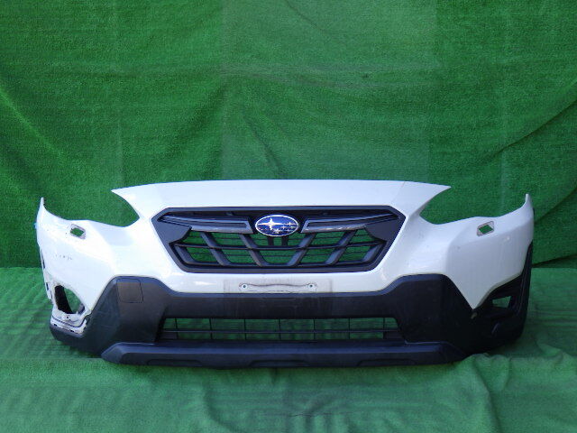 GT3 GTE 後期 スバルXV (インプレッサXV) 純正フロントバンパー 左フォグカバー ロア グリル付 白 パール 57704FL030拍卖
