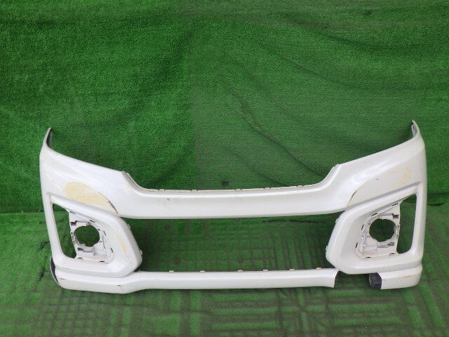 MK42S MM42S スペーシア カスタム フレアワゴン カスタムスタイル 純正フロントバンパー 白 パール 71711-65R5拍卖