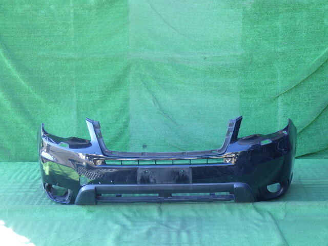 SJ5 前期 フォレスター 2.0i 純正フロントバンパー 左フォグカバー付 黒 57704SG001拍卖