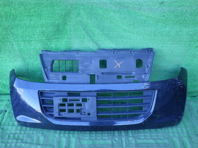 MH34S MH44S 後期 ワゴンR 純正フロントバンパー おまけ ロアグリル付 黒 71711-85P00拍卖