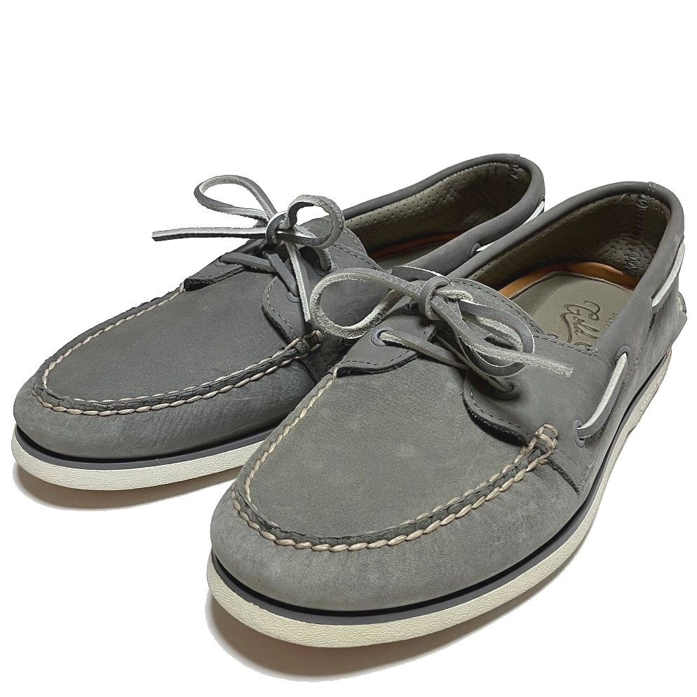 訳未使用 スペリー トップサイダー ゴールドカップ A/O 2-EYE ヌバック デッキシューズ USA:11 CM:29.0 グレー系拍卖